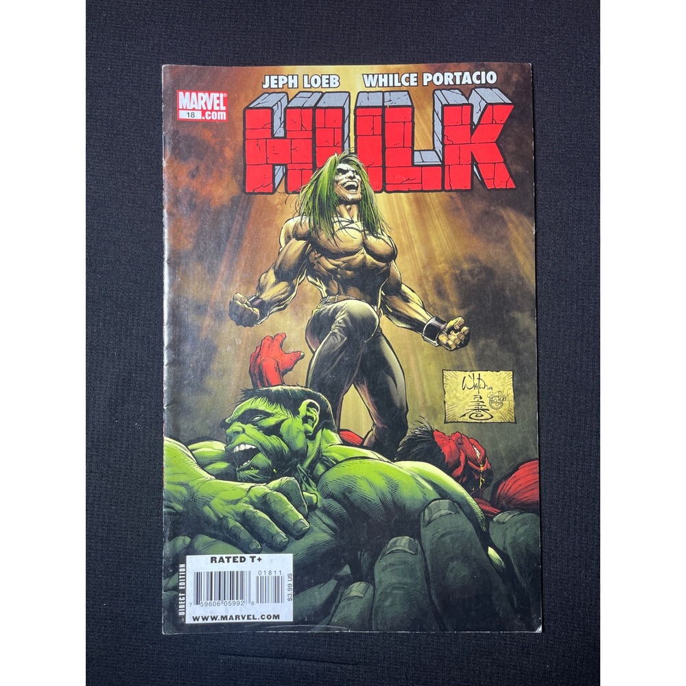 Marvel Hulk‎ 18 Comic Book Jeph Loeb Whilce Portacio Direct Edition Rated T